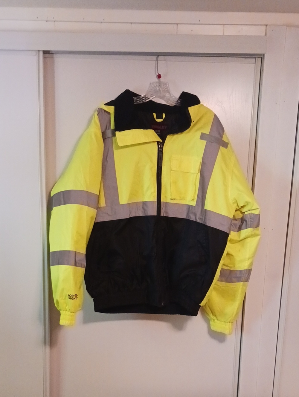Hi-Vis XL Yellow & Black Safety Performance Jacket